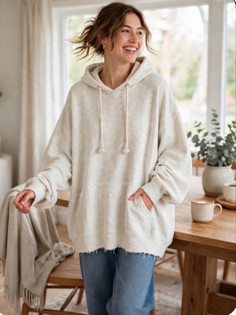 Jake Austin L oatmeal hoodie